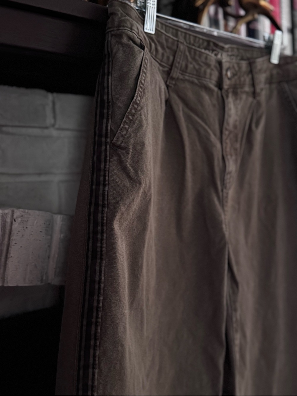 American Eagle × The Ziegler Sisters Stretch High-Waist Baggy Wide-Leg Pant 10L - Picture 3 of 8